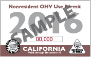 Sample of a non-resident permit