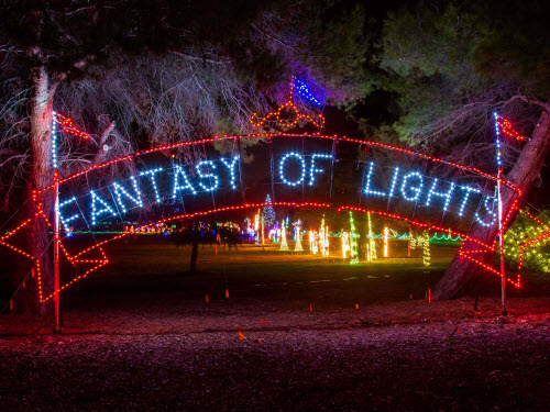 LED Fantasy of Lights sign