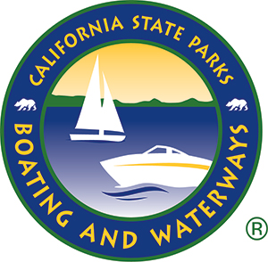 California State Parks Logo showing illustration of 2 boats in the water