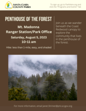 Penthouse of the Forest Redwood Program at Mt. Madonna Ranger Station/Park Office