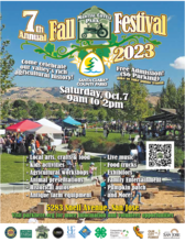 2023 fall festival flyer, cover only